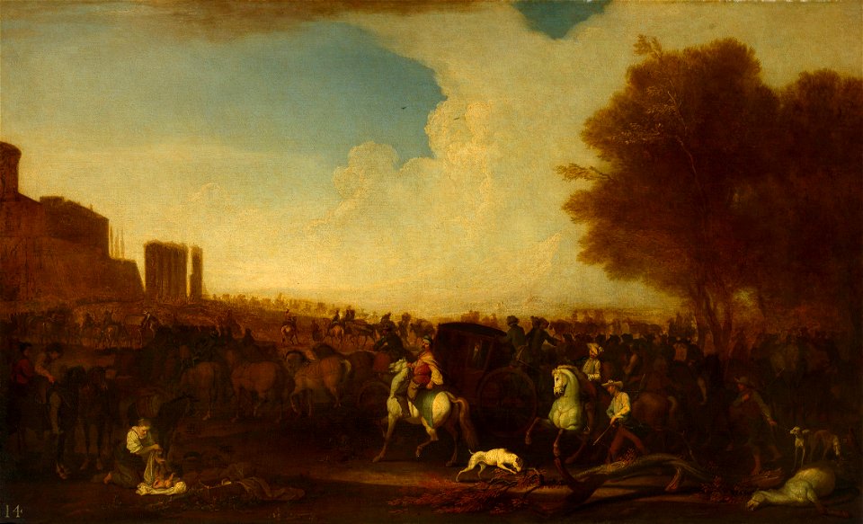 Georg Philipp Rugendas I (1666-1742) - Entry into a Town after a Battle - RCIN 406092 - Royal Collection