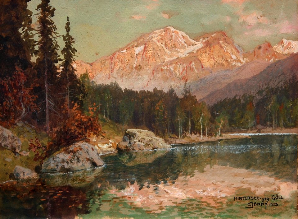 Georg Janny - Hintersee gegen Göll 1923