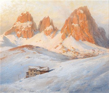 Georg Janny - Langkofelgruppe und Sellajoch in den Dolomiten