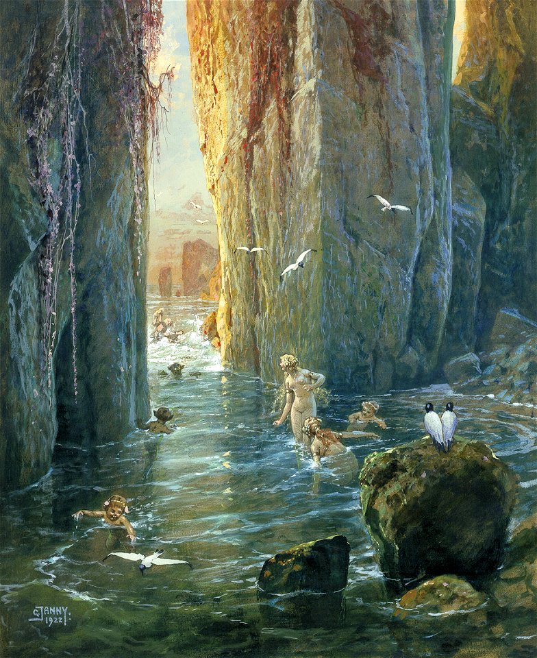 Georg Janny Badende Sirenen am Meeresgestade 1922