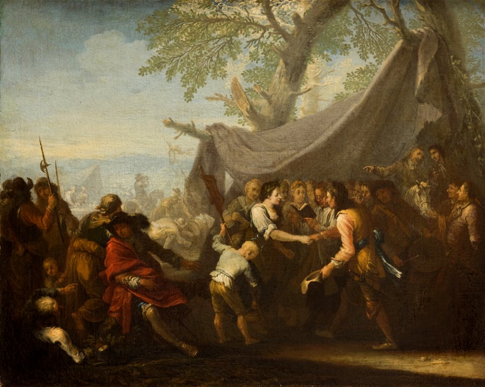 Georg Philipp Rugendas - Event at a Military Camp (Wedding at a Military Camp) - MNK XII-A-685 - National Museum Kraków