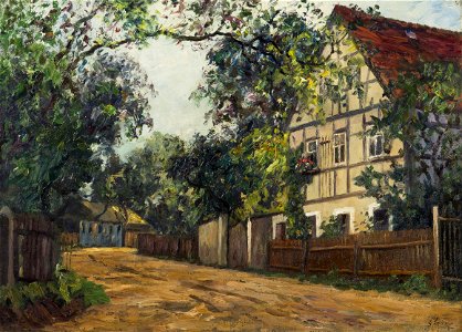 Georg Lemm - Street in Braunsdorf
