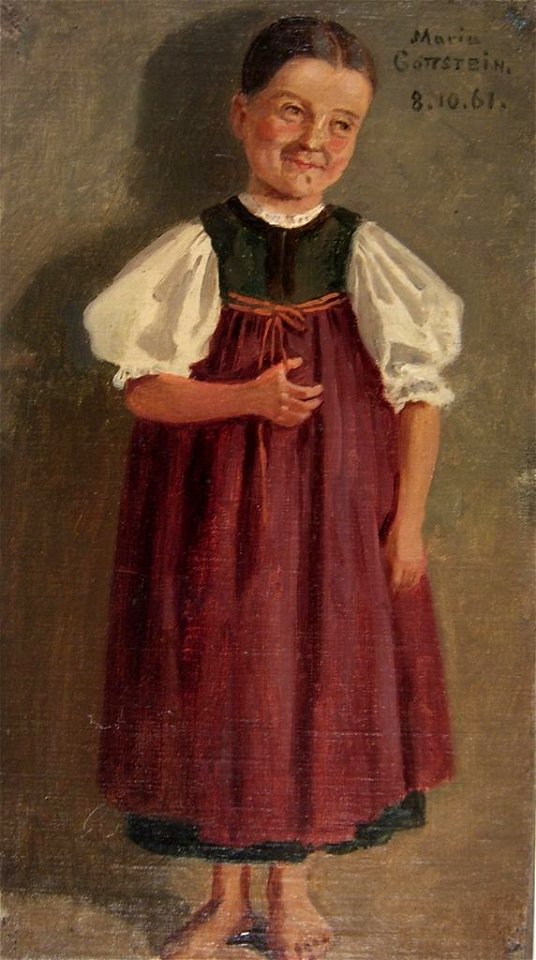 Georg Saal Mädchen in Tracht 1861