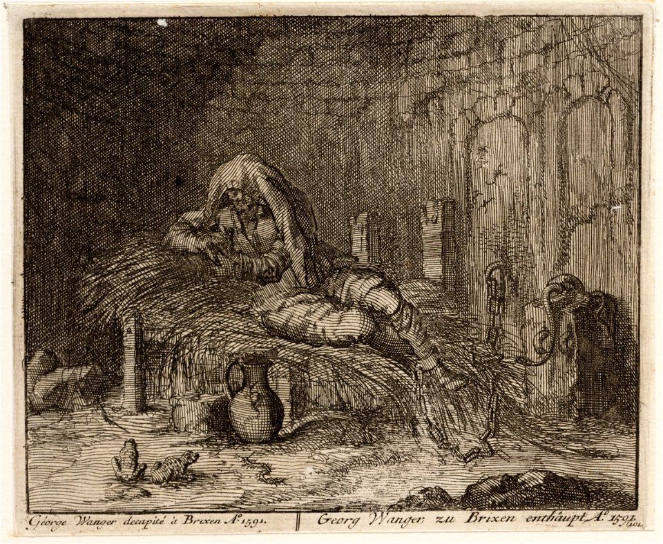 Georg Wanger in de gevangenis te Brixen, objectnr A 41954