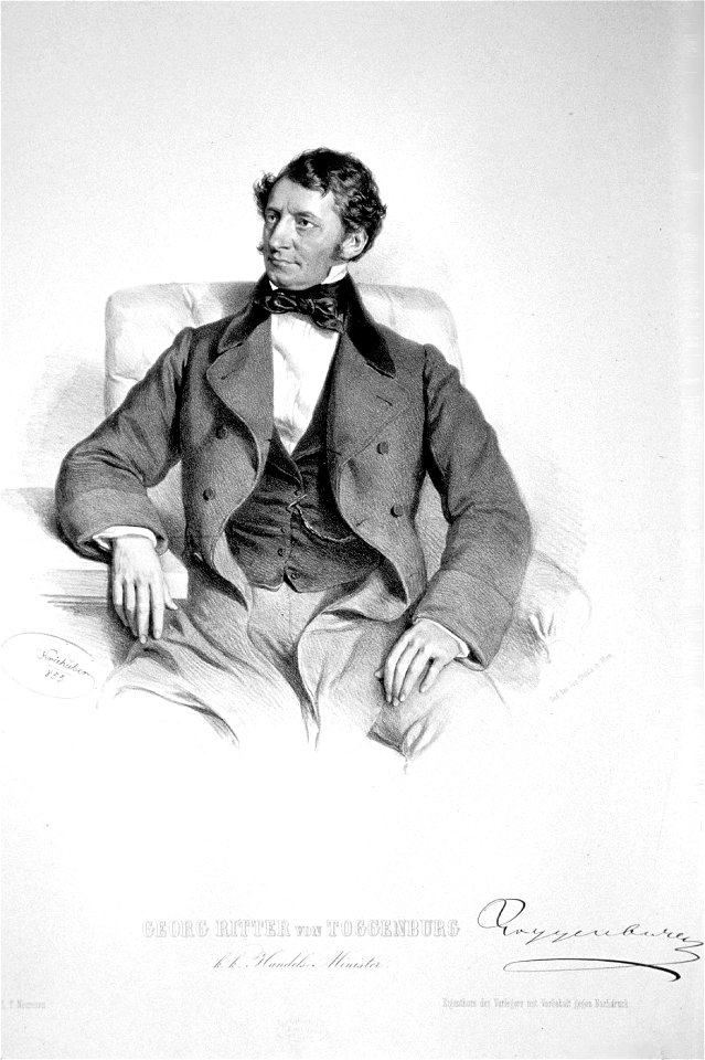 Georg von Toggenburg 1855 Litho