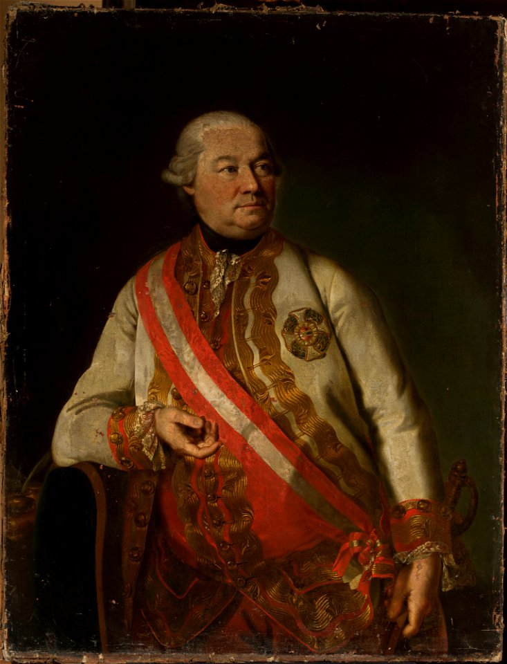 Georg Weikert - Portrait of count Andreas Hadik von Futak (1710–1790) with the star of the Military Order of Maria Theresa on his breast - 72605 - National Museum in Warsaw