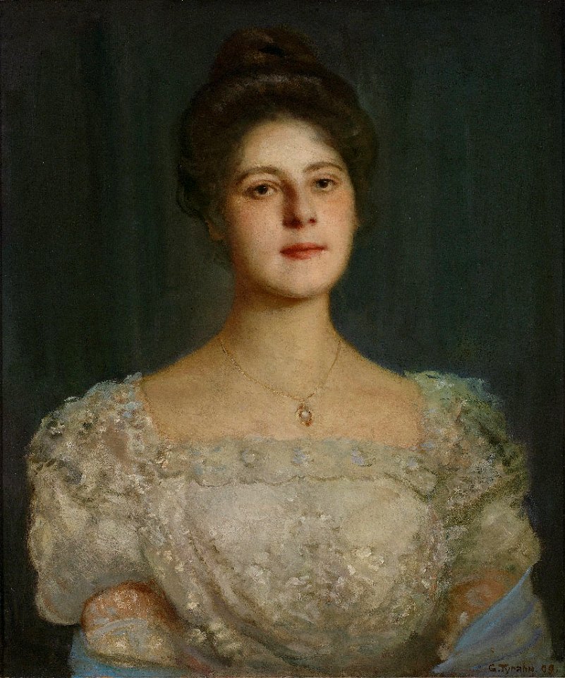 Georg Tyrahn Portrait einer jungen Frau 1909