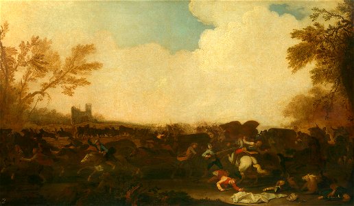Georg Philipp Rugendas I (1666-1742) - Soldiers Attacking a Foraging Party - RCIN 403942 - Royal Collection