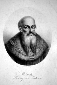 Georg von Sachsen Litho