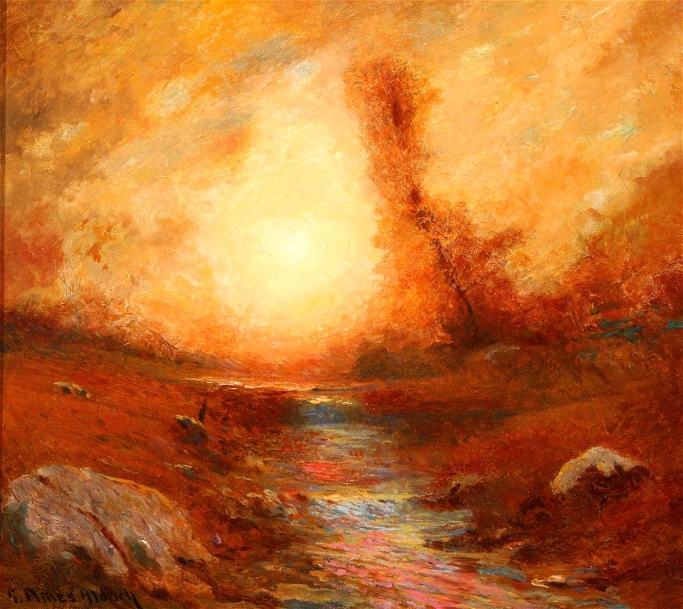 George Ames Aldrich George Ames Aldrich Autumn Sunset