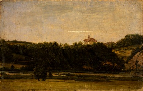 Georg Wilhelm Issel - Schloss über Bäumen - 1420 - Staatliche Kunsthalle Karlsruhe