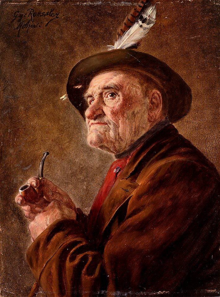 Georg Rössler Portraits eines Paares in Tracht 01