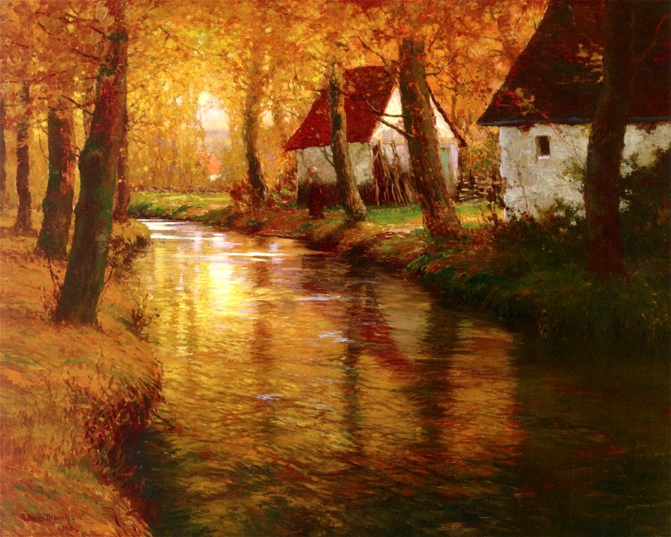 George Ames Aldrich The River Elaune, Bellengreville 1908