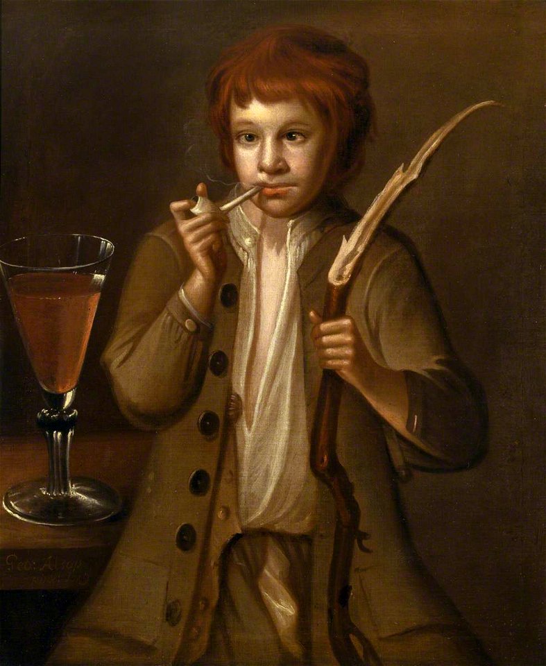 George Alsop (active 1719-1730) - Kitchen-Lad, Called 'Jack', with the Dudmaston Ale Glass - 814134 - National Trust