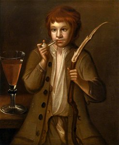 George Alsop (active 1719-1730) - Kitchen-Lad, Called 'Jack', with the Dudmaston Ale Glass - 814134 - National Trust