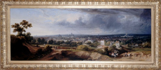 George Arnald - Paris, vu des hauteurs de Montmartre, en 1822 - P2360 - Musée Carnavalet