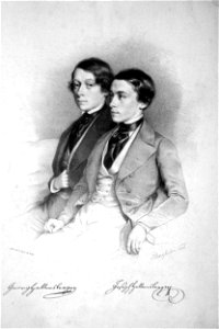 Georg und Josef Hellmesberger Litho