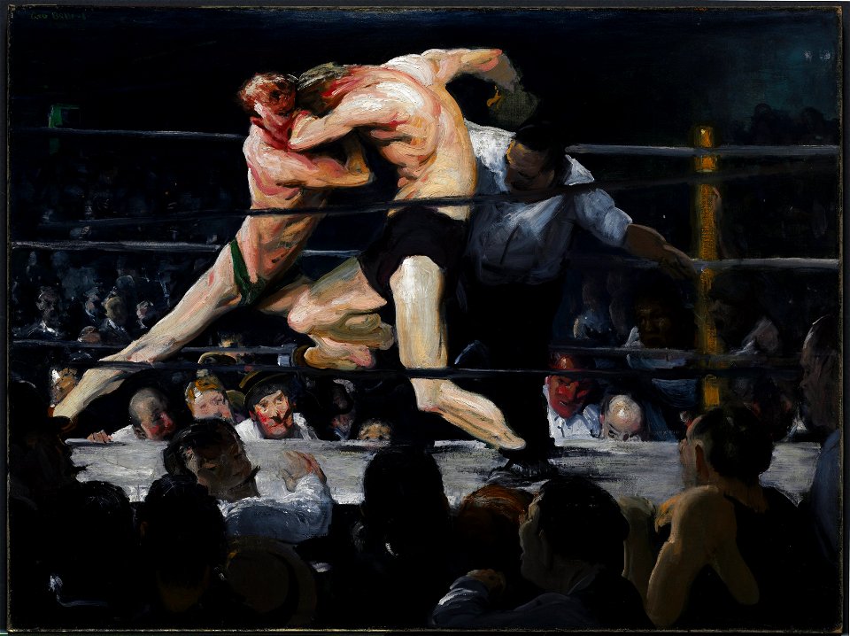 George Bellows (American, 1882-1925) - Stag at Sharkey's - 1922.1133 - Cleveland Museum of Art