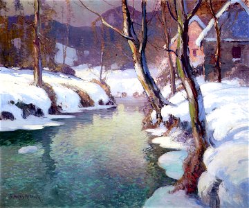 George Ames Aldrich Winter River