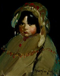 George Benjamin Luks - The Trapper's Daughter - 1930-5 - Albright–Knox Art Gallery