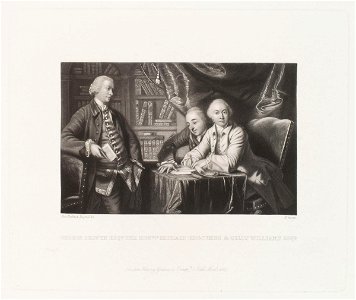 George Augustus Selwyn; Richard Edgcumbe, 2nd Baron Edgcumbe; George James Williams by Henry Graves