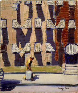 George Benjamin Luks - Noontime, St. Botolph Street, Boston - 60.537 - Museum of Fine Arts
