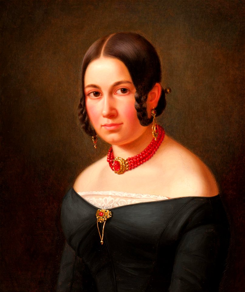 Georg Wittemann Porträt Christine Dieckhoff 1842