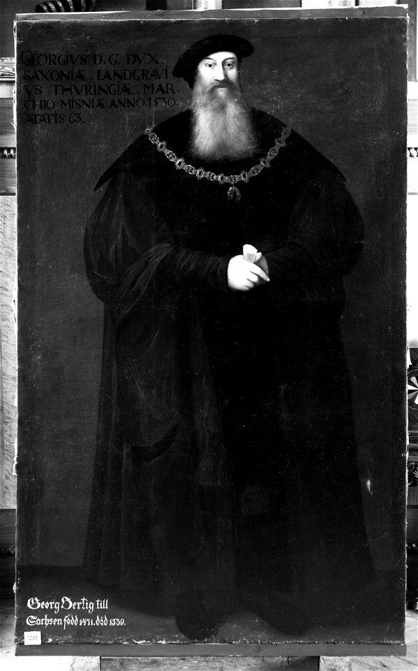 Georg, 1471-1539, hertig av Sachsen (David Frumerie) - Nationalmuseum - 15262