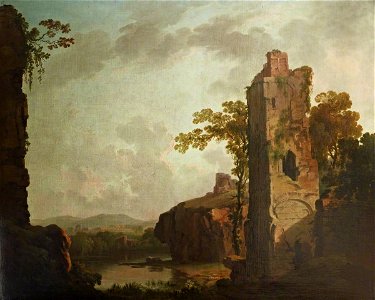 George Barret the elder (1728-1732-1784) - Landscape with a Ruined Tower - 515464 - National Trust