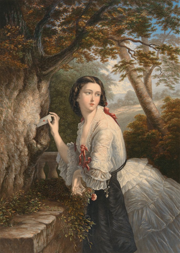 George Baxter- The Lover’s Letter Box