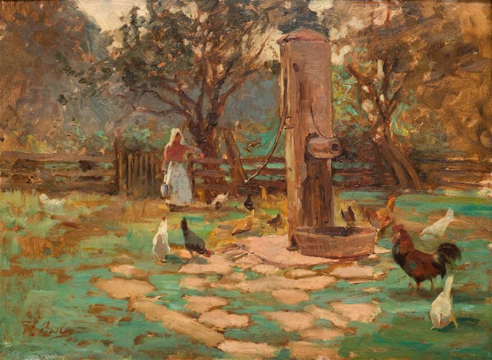 George Butler - Farmyard Pump - 1968-10-2 - Auckland Art Gallery