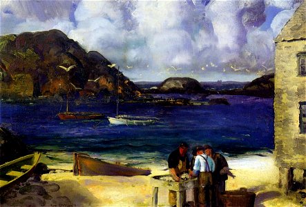 George Bellows - Harbor at Monhegan, 1913