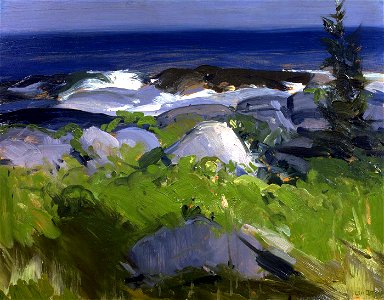 George Bellows - Vine Clad Shore-Monhegan Island - 1997.30 - Smithsonian American Art Museum