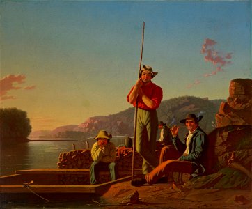 George Caleb Bingham - The Wood-Boat - 14-1951 - Saint Louis Art Museum