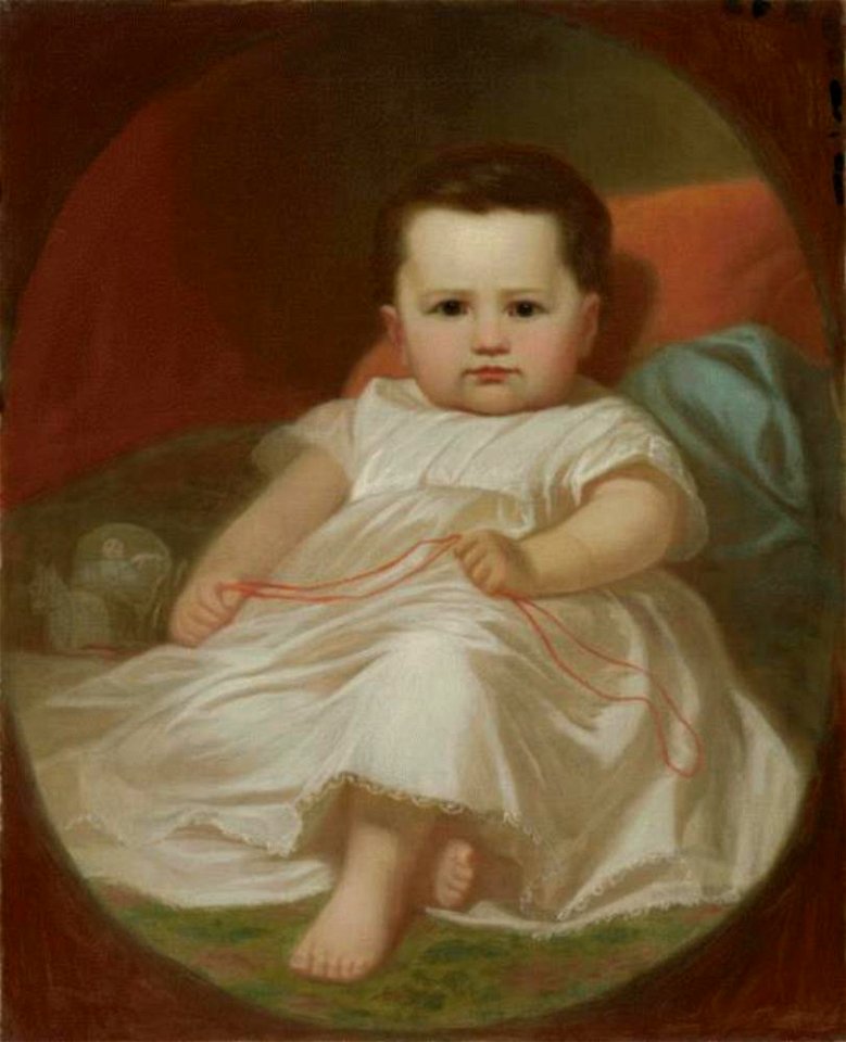 George Caleb Bingham - Portret van Mary Frances Ward - 57-121 - Nelson-Atkins Museum of Art