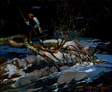 George Benjamin Luks - Trout Fishing