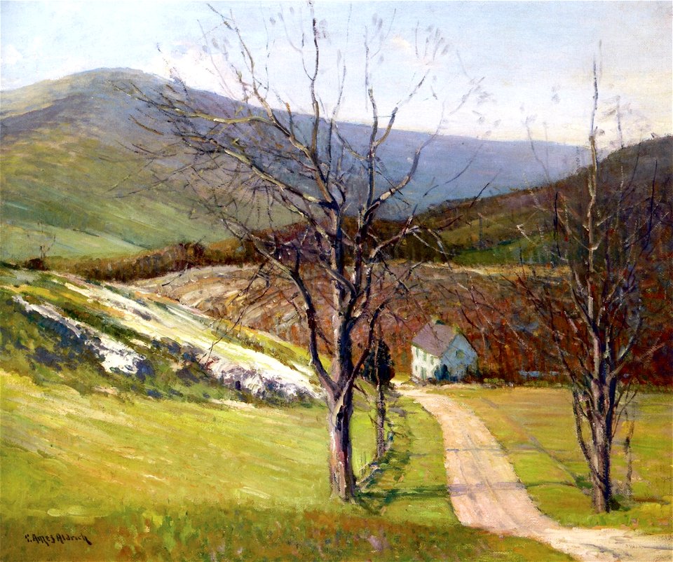 George Ames Aldrich House along Road in Valley