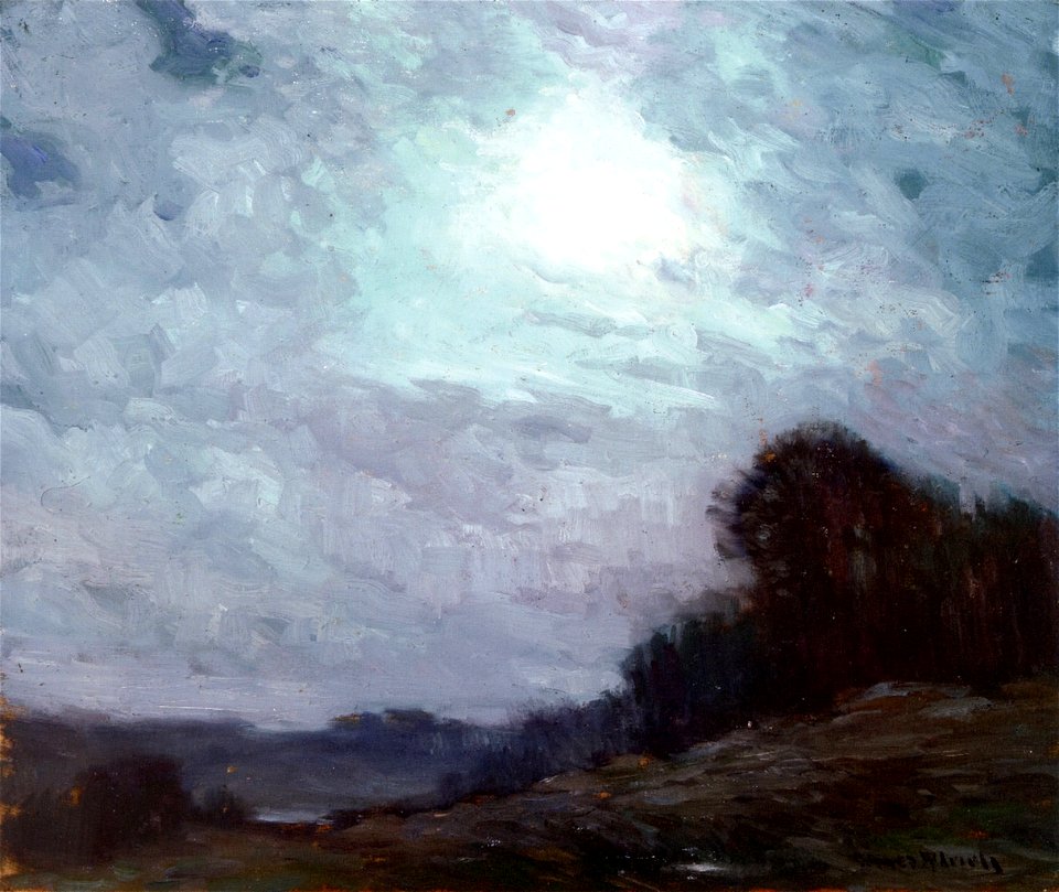 George Ames Aldrich Nocturne Landscape