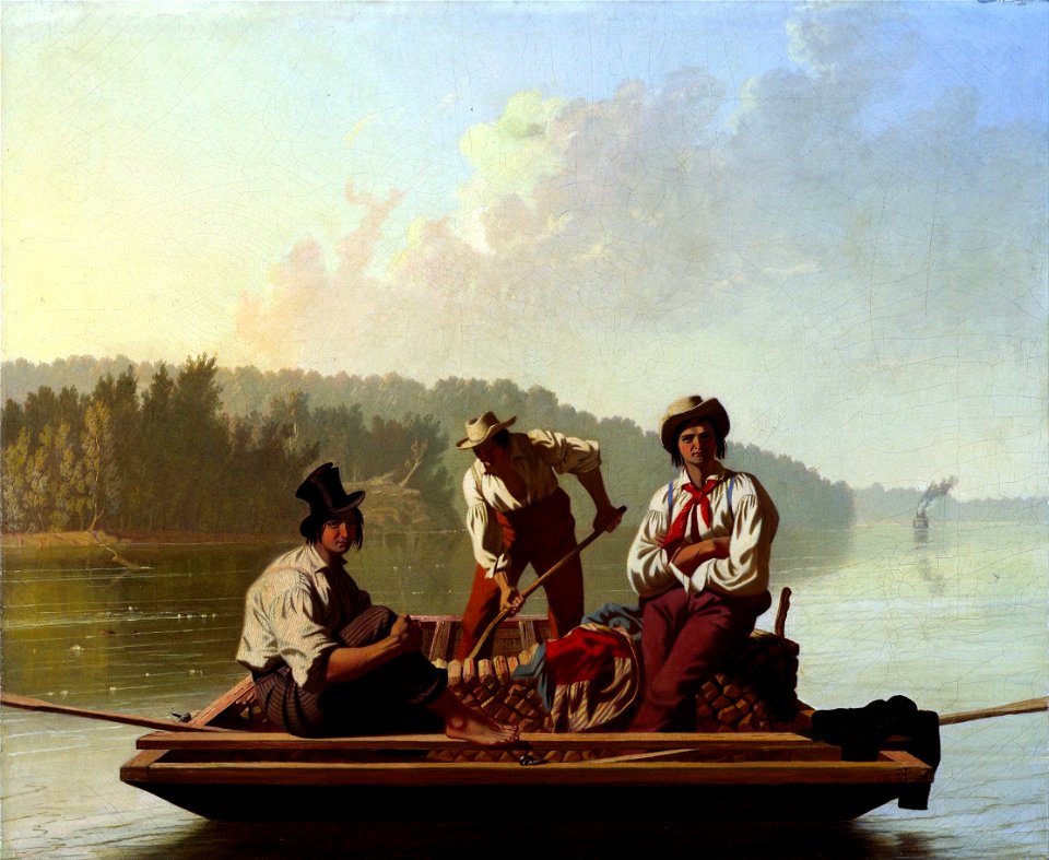 George Caleb Bingham - Boatmen on the Missouri - Google Art Project
