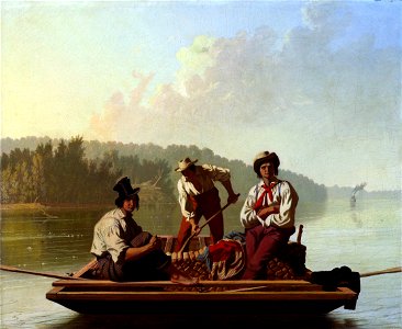 George Caleb Bingham - Boatmen on the Missouri - Google Art Project