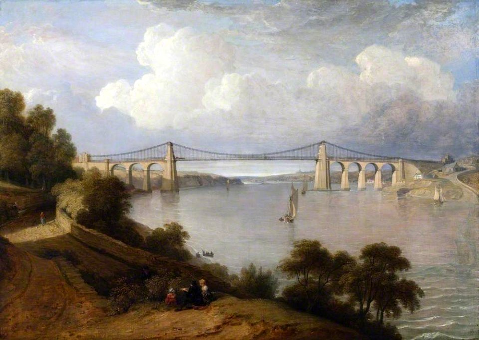 George Arnald (1763-1841) - The Menai Bridge - 1175972 - National Trust