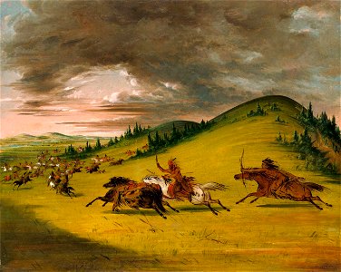 George Catlin - Battle Between Sioux and Sac and Fox - 1985.66.545 - Smithsonian American Art Museum