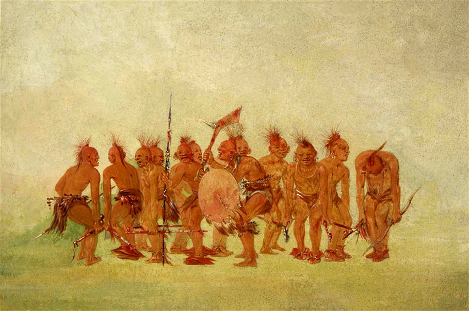 George Catlin - Begging Dance, Sauk and Fox - 1985.66.439 - Smithsonian American Art Museum