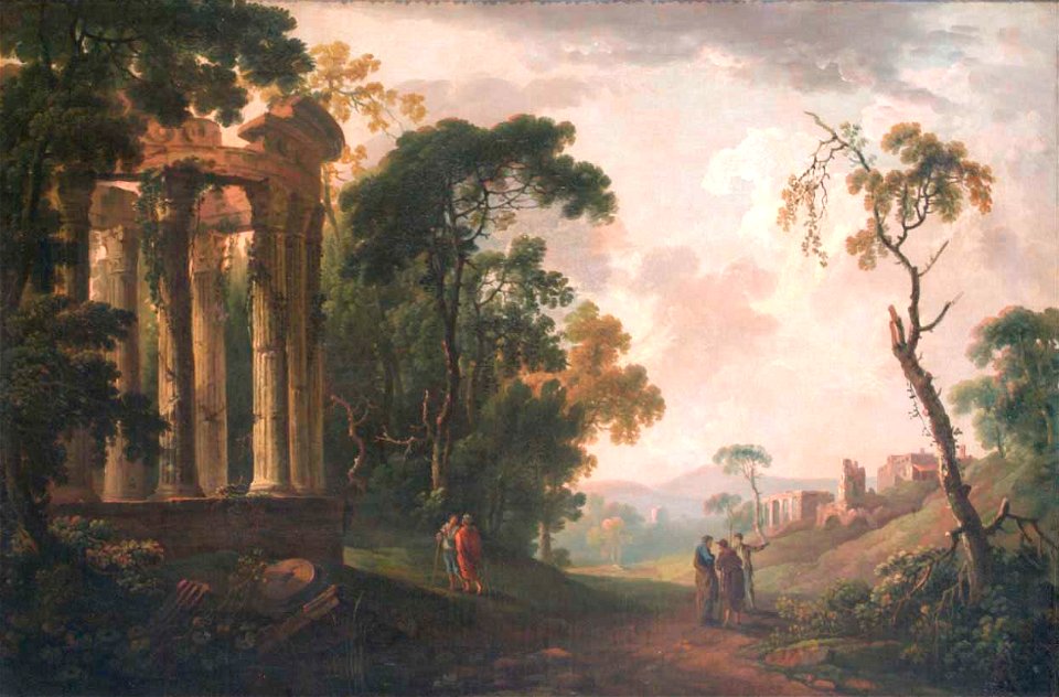 George Barret - Landscape with Ruins - 77.54 - Indianapolis Museum of Art