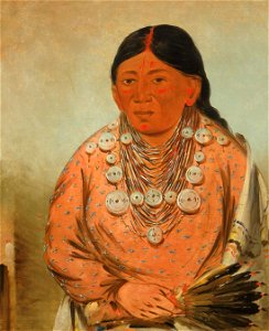 George Catlin - A'h-tee-wát-o-mee, a Woman - 1985.66.244 - Smithsonian American Art Museum. Free illustration for personal and commercial use.