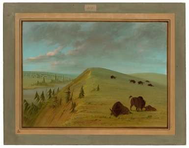George Catlin - Cedar Bluffs - 1965.16.210 - National Gallery of Art