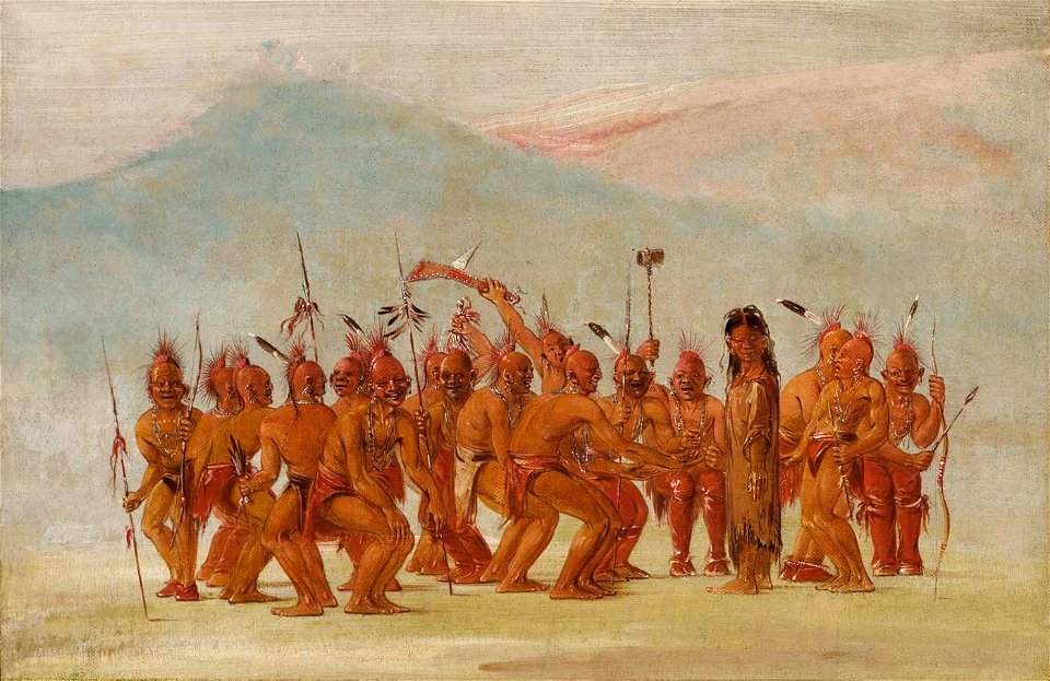 George Catlin - Dance to the Berdash - 1985.66.442 - Smithsonian American Art Museum