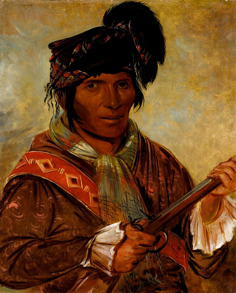 George Catlin - Co-ee-há-jo, a Chief - 1985.66.304 - Smithsonian American Art Museum