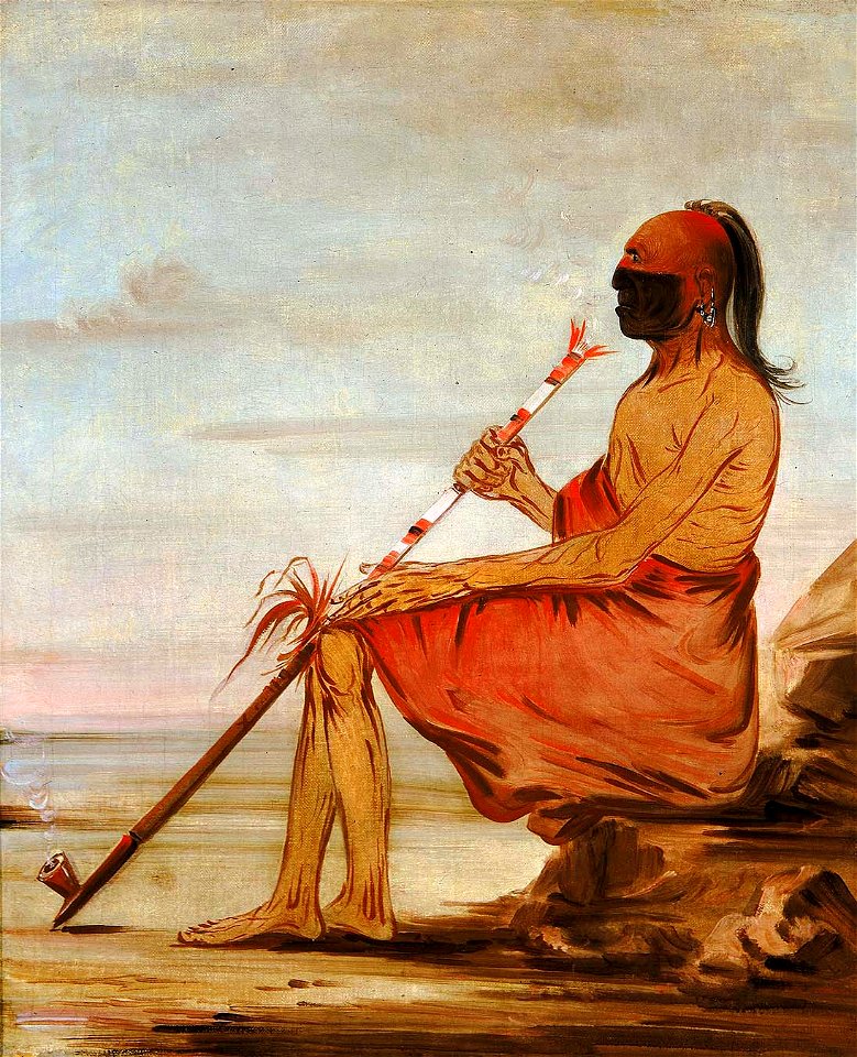 George Catlin - Coo-coo-coo, The Owl, an Aged Chief - 1985.66.232 - Smithsonian American Art Museum
