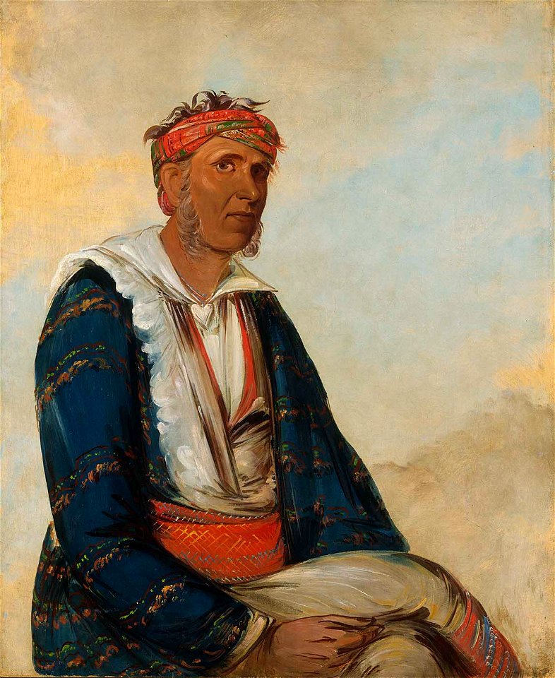 George Catlin - Cól-lee, a Band Chief - 1985.66.285 - Smithsonian American Art Museum
